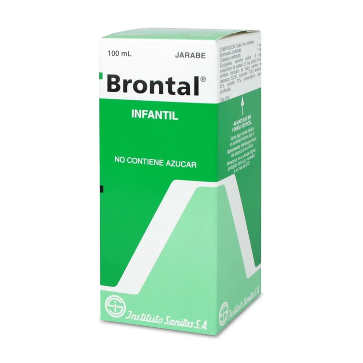 Brontal Pediatrico Bromhexina/Clofenadiol 1mg/7mg/5ml Jarabe 100 ml