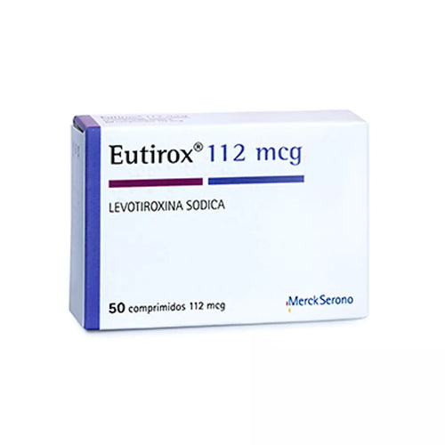 Eutirox Levotiroxina 112 mcg 50 Comprimidos