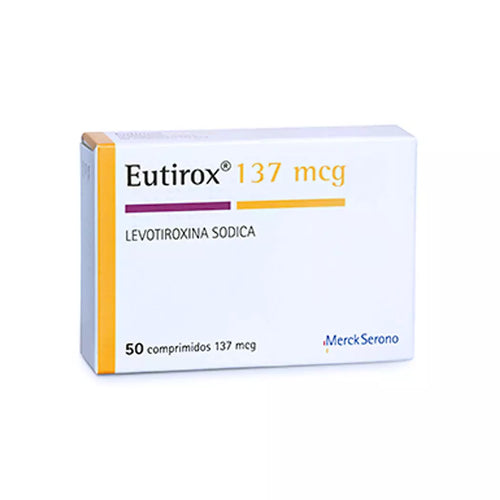 Eutirox Levotiroxina 137 mcg 50 Comprimidos