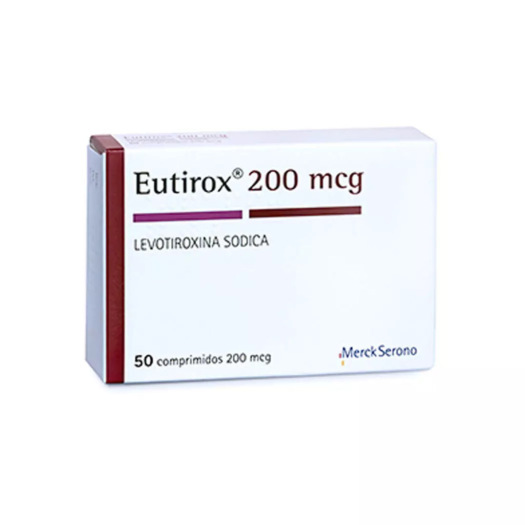 Eutirox Levotiroxina 200 mcg 50 Comprimidos