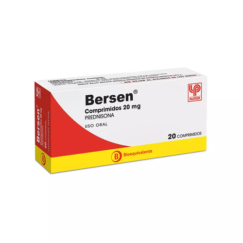 Bersen Prednisona 20 mg 20 Comprimidos