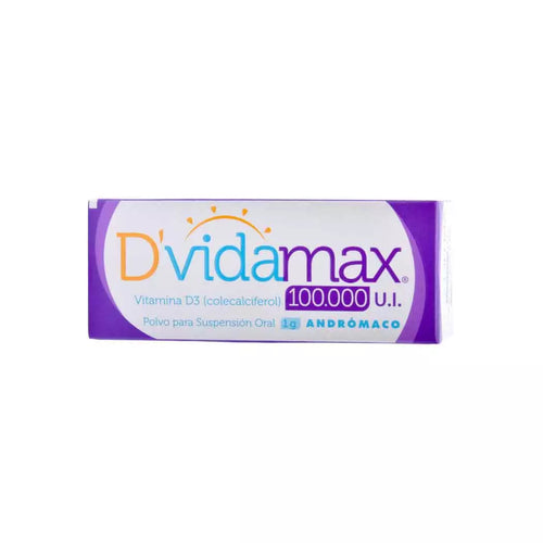 Dvida Max Vitamina D3 100.000UI Polvo Suspensión Oral 1 g 1 Vial