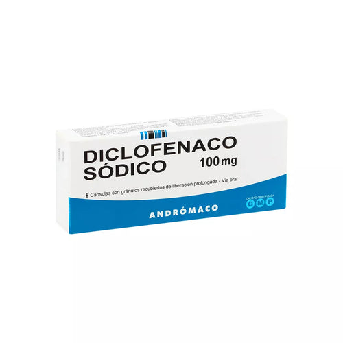 Diclofenaco Sodico 100 mg 8 Capsulas