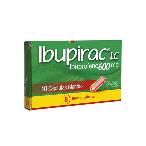 Ibupirac Ibuprofeno 600 mg 10 Capsulas Blandas
