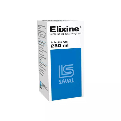 Elixine Teofilina 80mg/15ml 250ml Jarabe