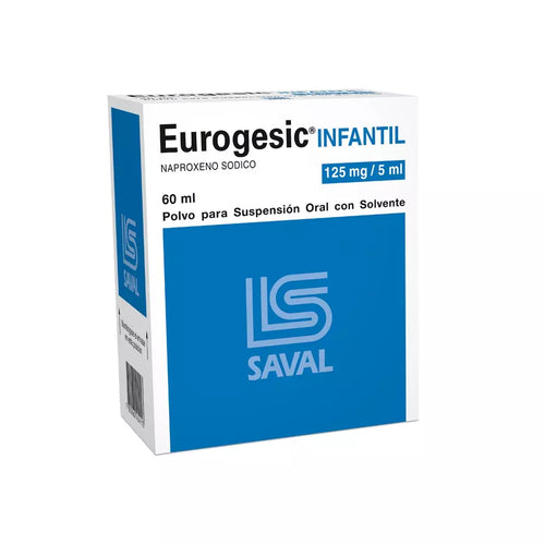Eurogesic Naproxeno 125mg/5ml Polvo Para Suspension 60 ml