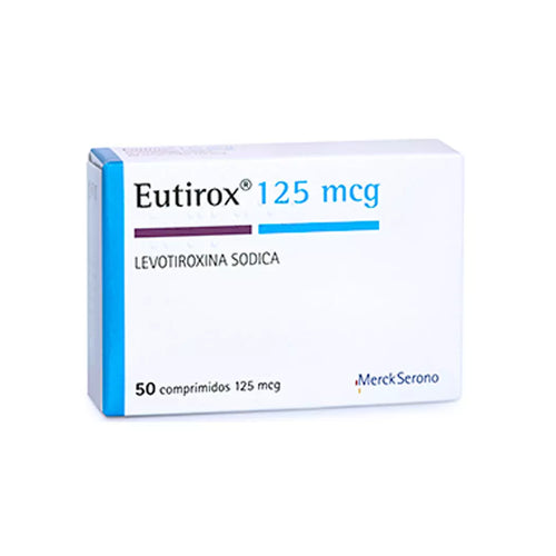 Eutirox Levotiroxina 125 mcg 50 Comprimidos
