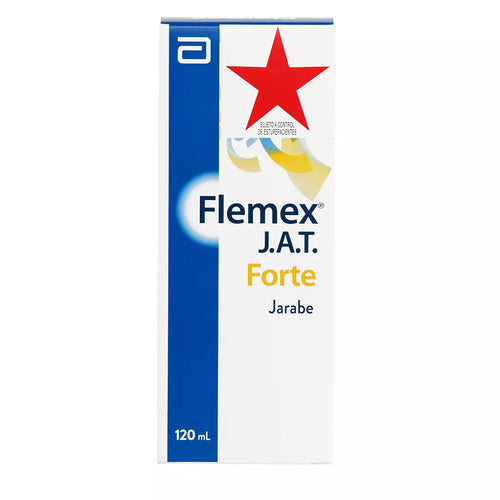 Flemex J.A.T. Forte Clorfenamina/Codeina/Pseudoefedrina Jarabe 120 ml