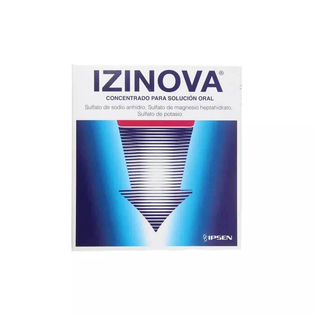 Izinova  Sulfato de sodio  Solucion/ Sulfato de magnesio/ Sulfato de potasio 176 ml x 2 + 2 vasos