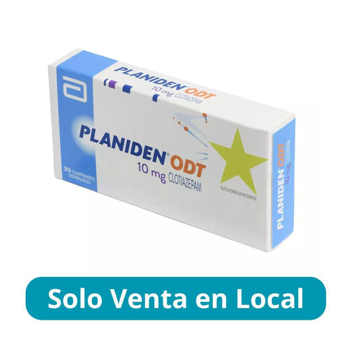 Planiden ODT Clotiazepam 10 mg 30 Comprimidos Dispersables