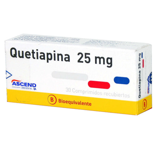 Quetiapina 25mg 30 comprimidos