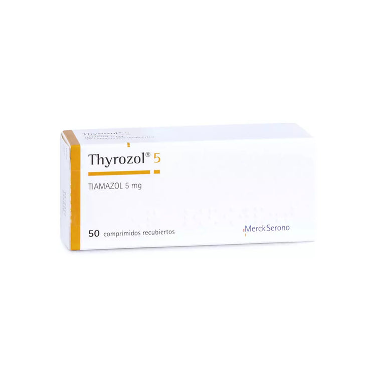 Thyrozol Tiamazol 5 mg 50 Comprimidos Recubiertos