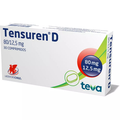 Tensuren D Telmisartán/Hidroclorotiazida 80 mg/12,5 mg 30 comprimidos