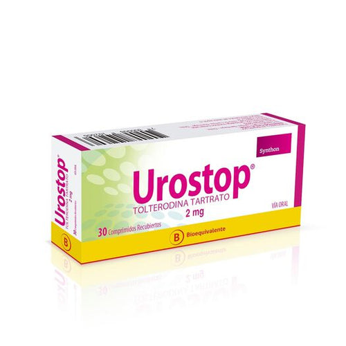 Urostop Tolterodina 2 mg 30 Comprimidos Recubiertos