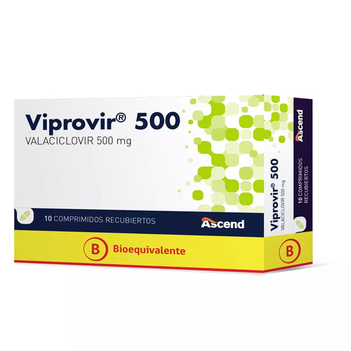 Viprovir Valaciclovir 500 mg  10 comprimidos
