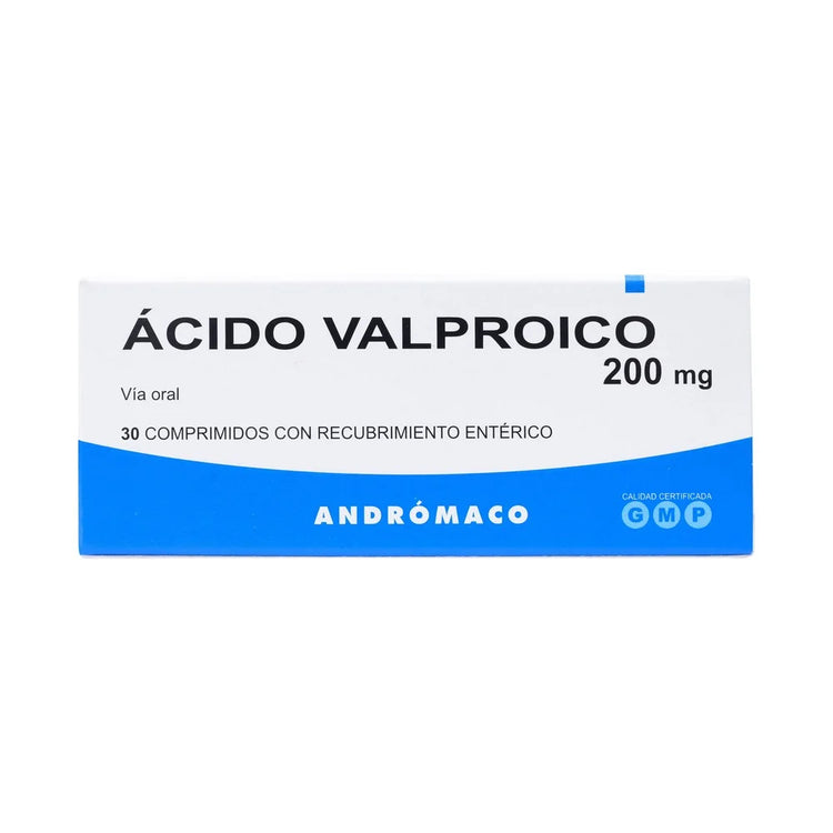 Acido Valproico 200 mg 30 Comprimidos Recubiertos