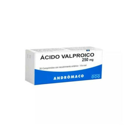 Acido Valproico 250 mg 20 Comprimidos Recubiertos