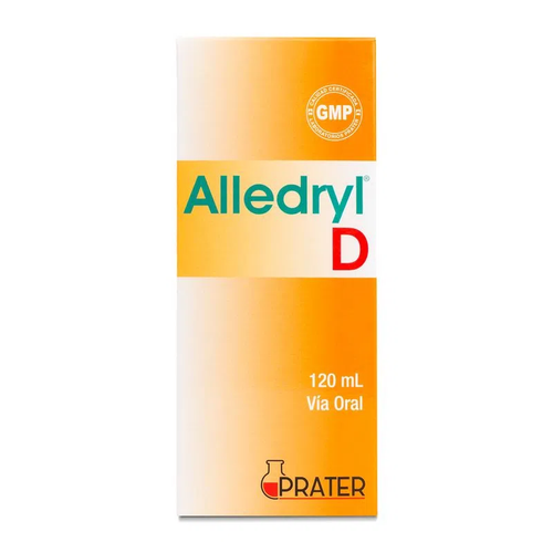 Alledryl D 2,5 mg/ 15 mg Loratadina/Pseudoefedrina Jarabe 120 ml