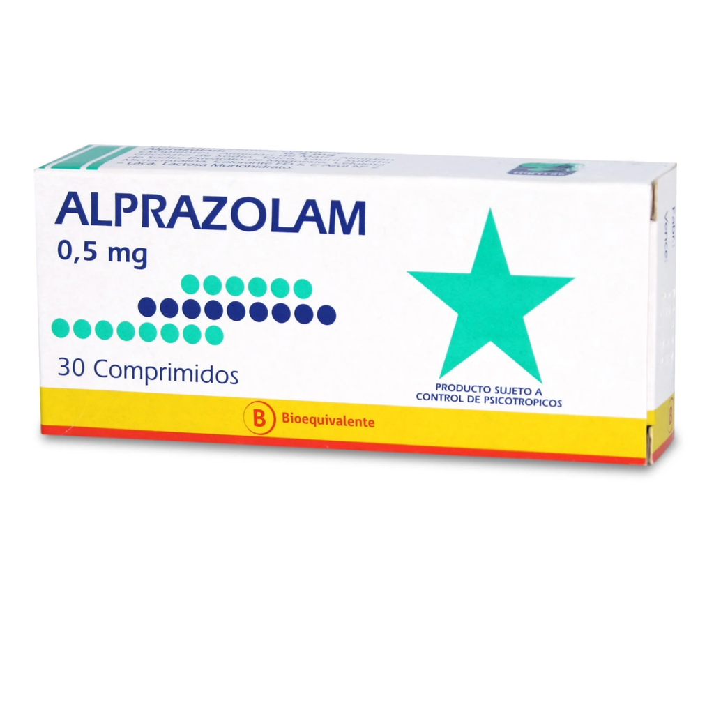 Alprazolam 0.5 mg 30 Comprimidos