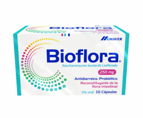Bioflora Saccharomyces 250 mg 10 Capsulas