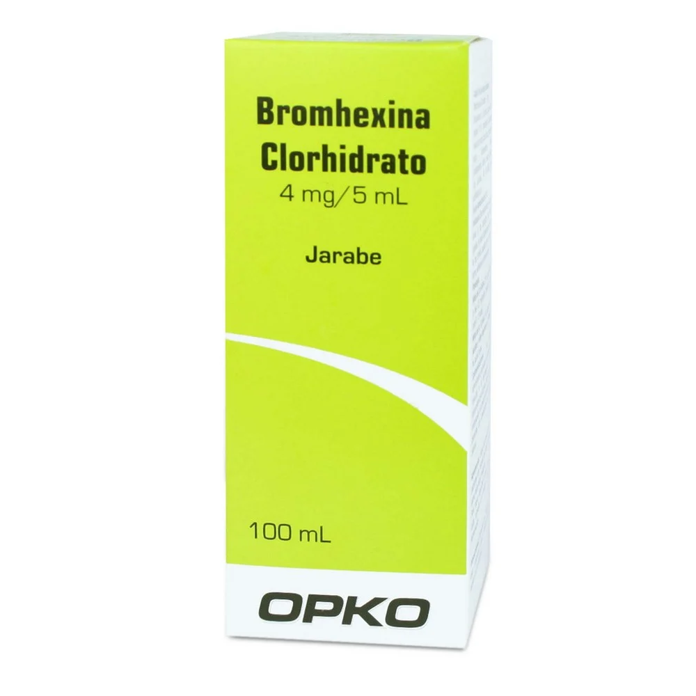 Bromhexina 4 mg/5ml Jarabe 100 ml