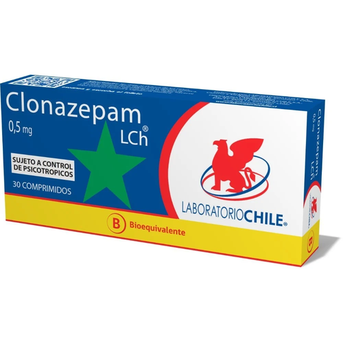 Clonazepam 0.5 mg 30 Comprimidos