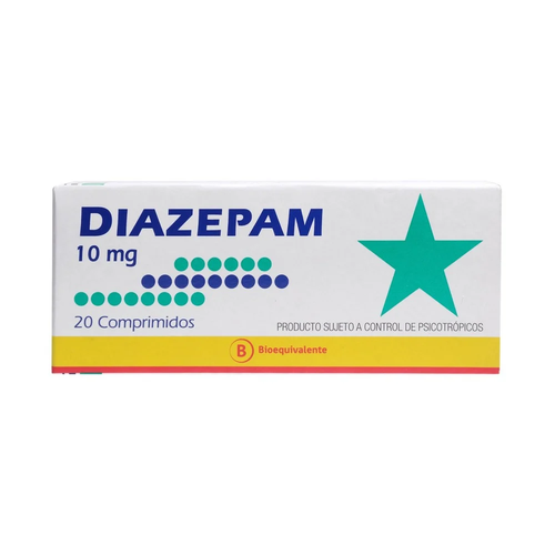 Diazepam 10 mg 20 Comprimidos