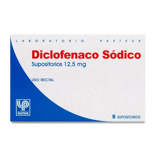 Diclofenaco Sodico 12,5 mg 5 Supositorios