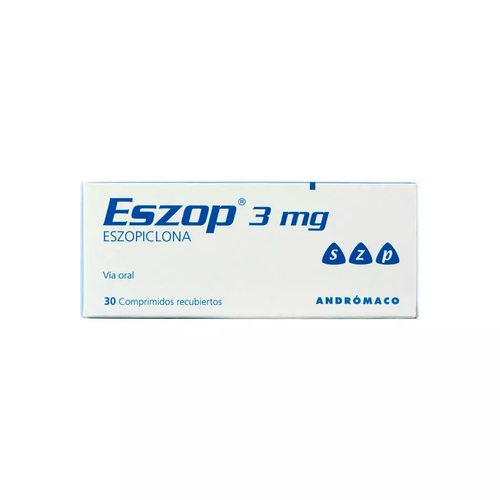 Eszop 3mg Eszopiclona 30 Comprimidos Recubiertos