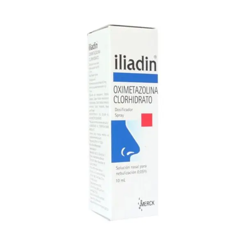 Iliadin Oximetazolina 0.05% Solución Nasal 10 ml