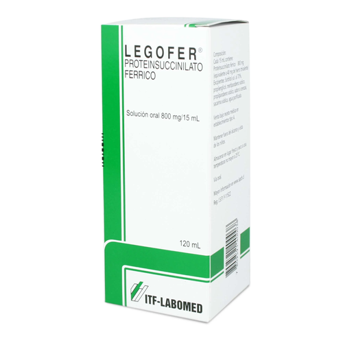 Legofer Proteinsuccinilato Ferrico 800mg/15ml Jarabe 120 ml