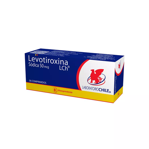 Levotiroxina 50 mcg 56 Comprimidos