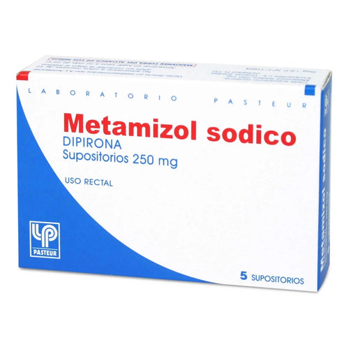 Dipirona 250 mg Metamizol Sódico 5 Supositorios