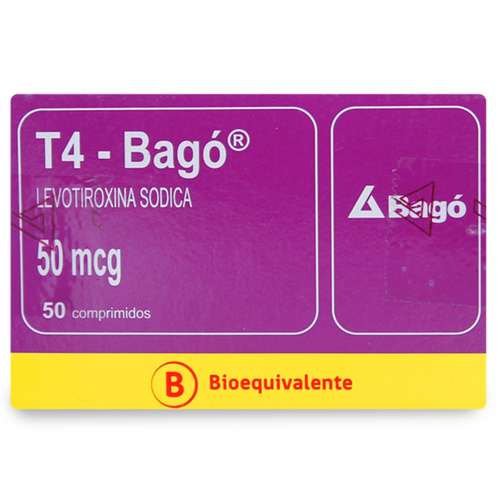 T4 - Bagó Levotiroxina 50 mcg 50 Comprimidos