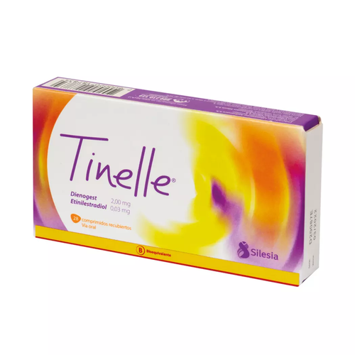 Tinelle Dienogest/Etinilestradiol 28 Comprimidos Recubiertos