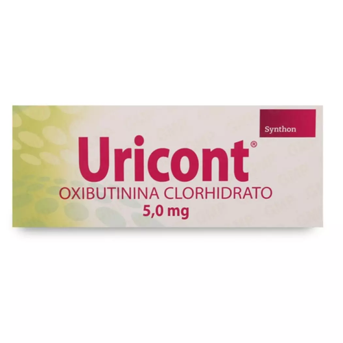 Uricont Oxibutinina 5 mg 40 Comprimidos