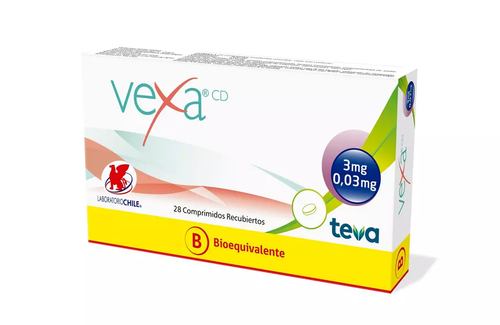 Vexa CD Drospirenona/Etinilestradiol 28 Comprimidos Recubiertos