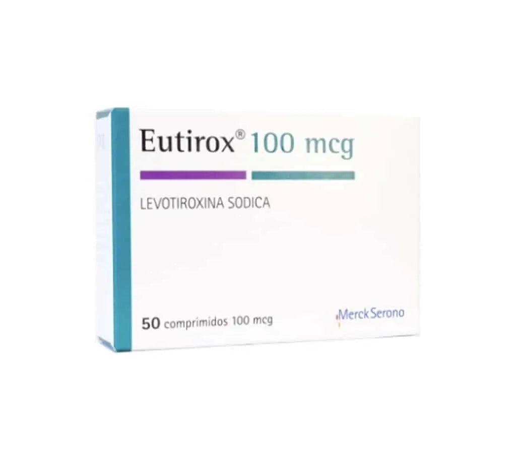 Eutirox Levotiroxina 100 mcg 50 Comprimidos
