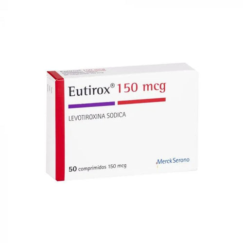 Eutirox Levotiroxina 150 mcg 50 Comprimidos