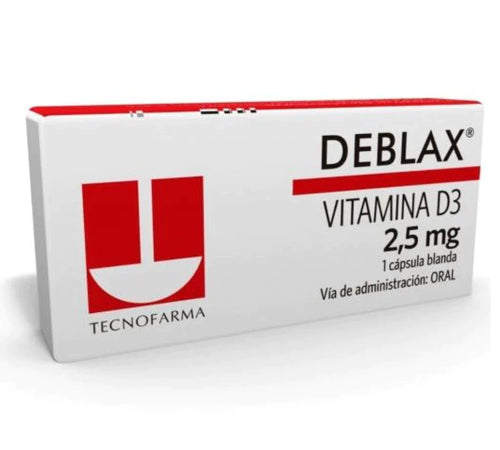 Deblax Vitamina D3 100.000UI 2,5 mg 1 Capsula Blanda