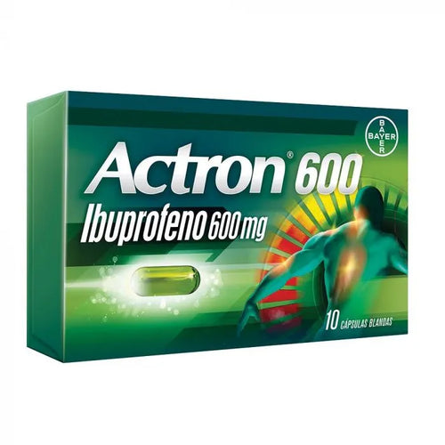 Actron Ibuprofeno 600 mg 10 Capsulas Blandas