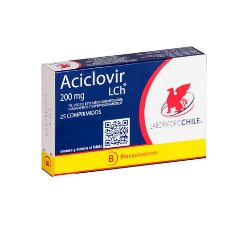 Aciclovir 200 mg 25 Comprimidos