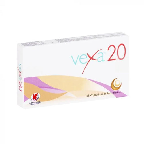 Vexa 20 Drospirenona/Etinilestradiol 3mg/0,02mg 28 Comprimidos Recubiertos