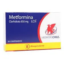 Metformina 850 mg 30 Comprimidos