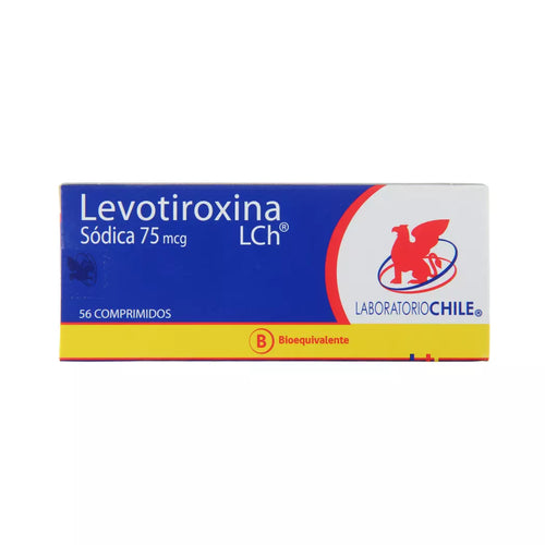 Levotiroxina 75 mcg 56 Comprimidos