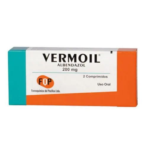 Vermoil Albendazol 200 mg 2 Comprimidos