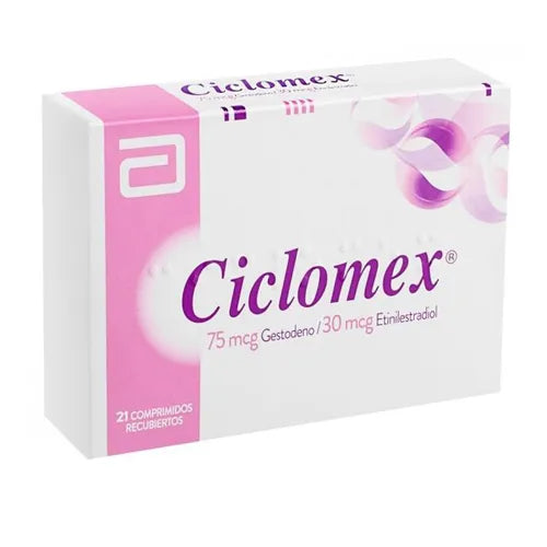 Ciclomex Gestodeno/Etinilestradiol 75 mcg/35mcg 21 Comprimidos Recubiertos