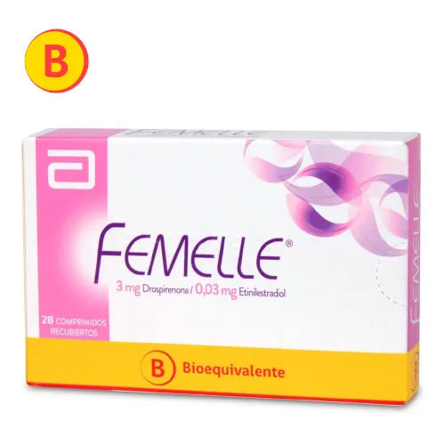 Femelle Drospirenona/Etinilestradiol 3mg/0,03mg 28 Comprimidos Recubiertos