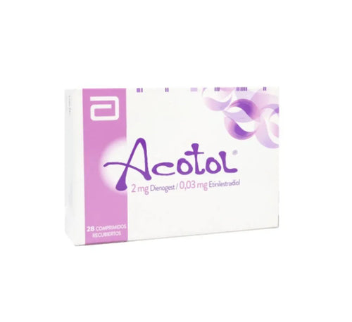 Acotol Dienogest / Etinilestradiol 2mg/0,03mg 28 Comprimidos Recubiertos
