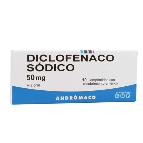 Diclofenaco Sodico 50 mg 10 Comprimidos Recubiertos
